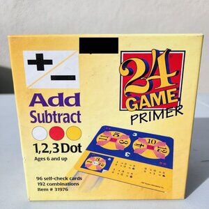 Suntex 24 Game Primer Add Subtract 96 Cards Addition Subtraction Educational